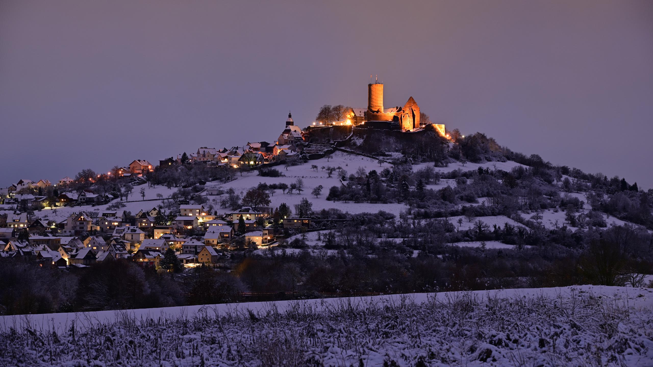 Burg Gleiberg im Winter