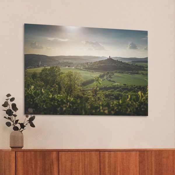 Die Burg Vetzberg fotografiert von der Westseite der Burg Gleiberg