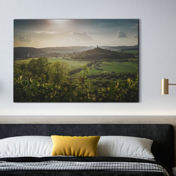 Die Burg Vetzberg fotografiert von der Westseite der Burg Gleiberg