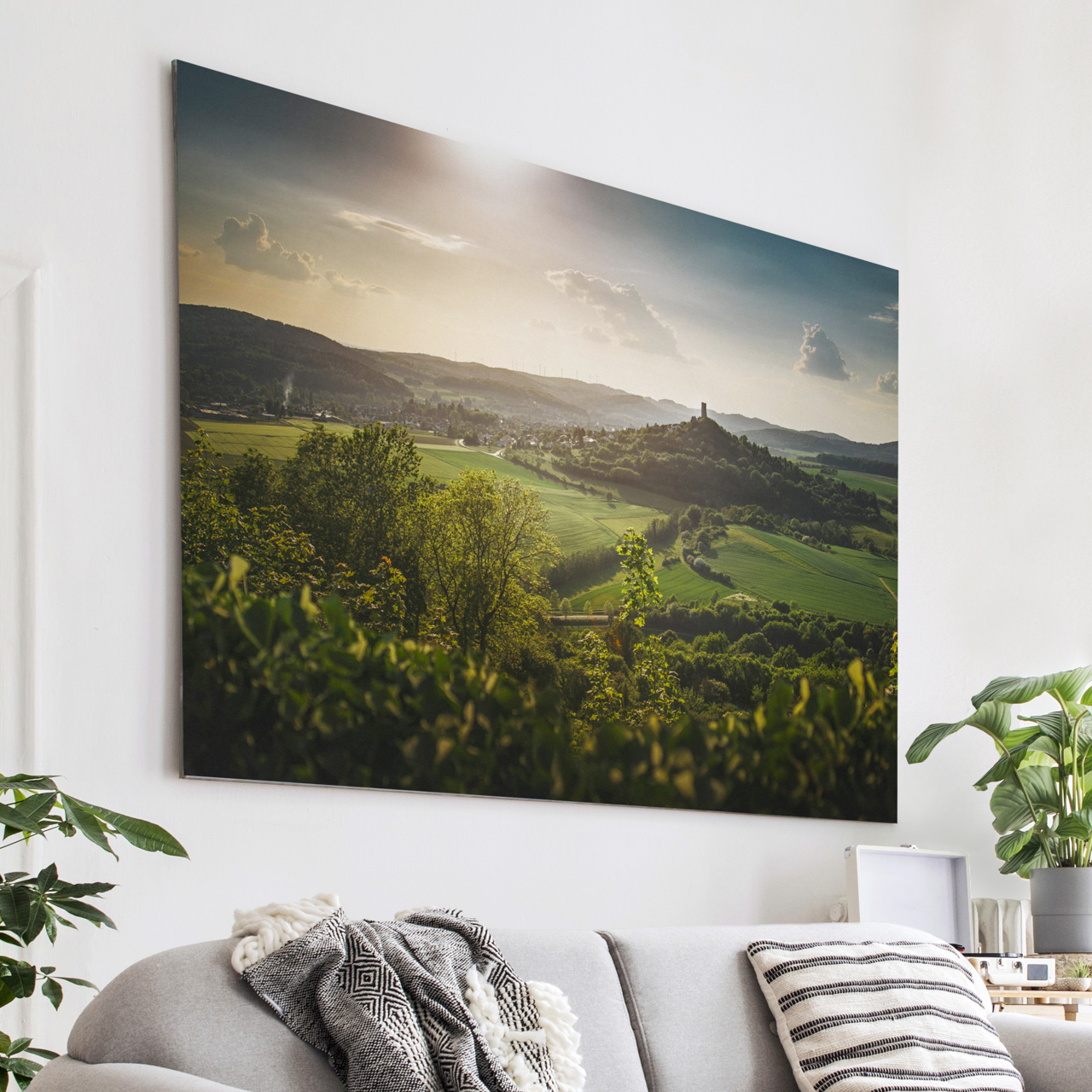 Die Burg Vetzberg fotografiert von der Westseite der Burg Gleiberg