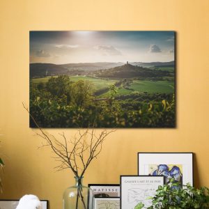 Die Burg Vetzberg fotografiert von der Westseite der Burg Gleiberg