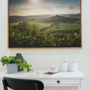 Die Burg Vetzberg fotografiert von der Westseite der Burg Gleiberg