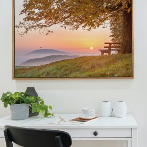 Der Dünsberg im morgendlichen Nebelmeer