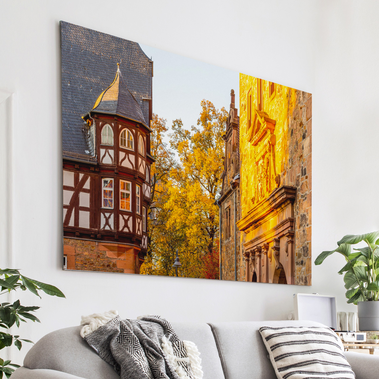 Goldener Oktober am Neuen Schloss und dem Zeughaus