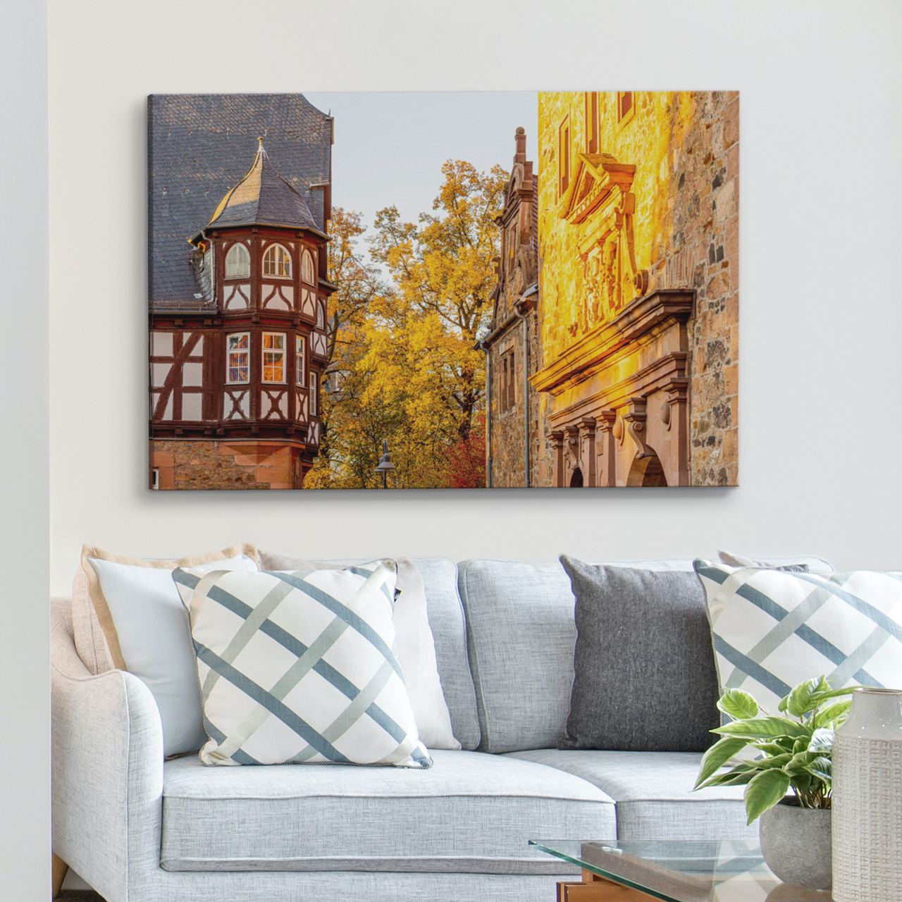 Goldener Oktober am Neuen Schloss und dem Zeughaus