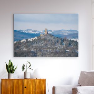 Sonniger Wintertag an der Burg Vetzberg