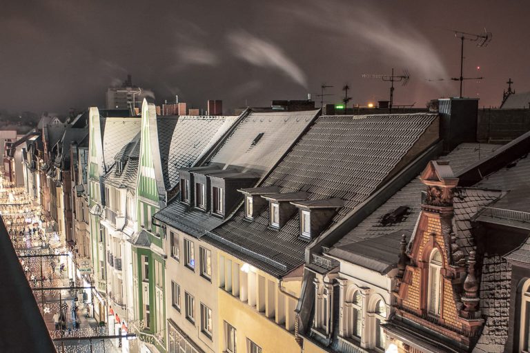 Gezuckerte Dächer im Seltersweg Gießen