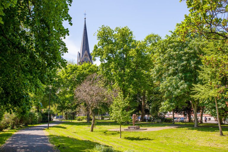 Herrliches Grün im Theaterpark Gießen