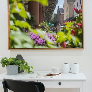 Frühlingstag an den Gießener Marktlauben