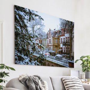 Der erste Schnee in der Löberstraße