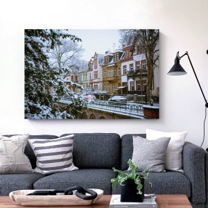 Der erste Schnee in der Löberstraße
