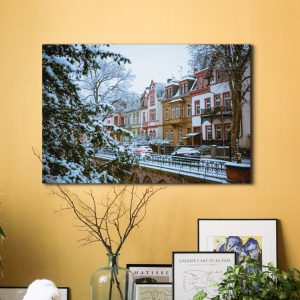 Der erste Schnee in der Löberstraße