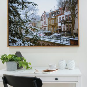 Der erste Schnee in der Löberstraße