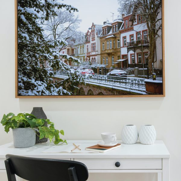 Der erste Schnee in der Löberstraße