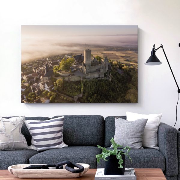 Nebelfelder rund um die Burg Gleiberg